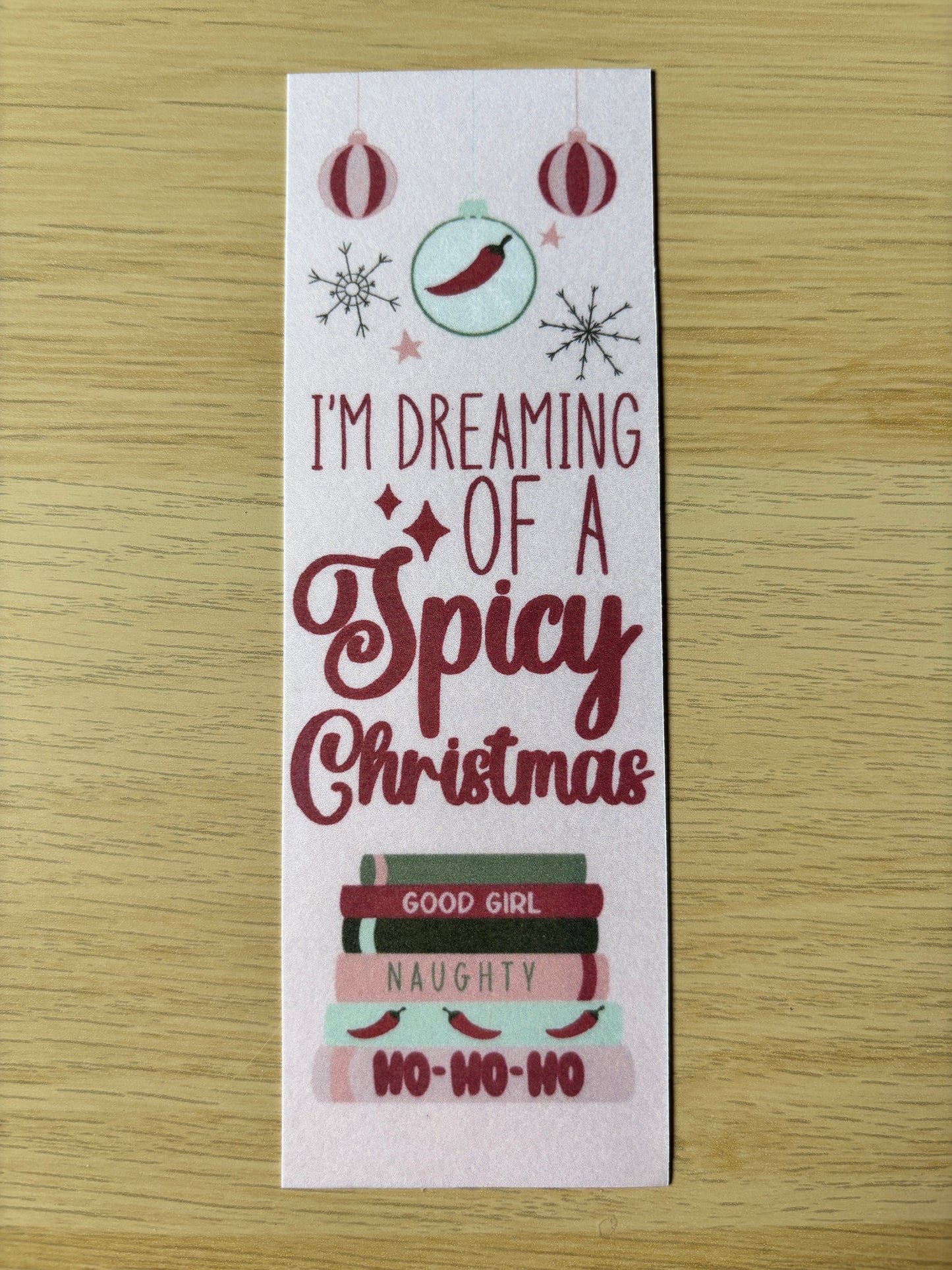 Christmas spicy bookmarks