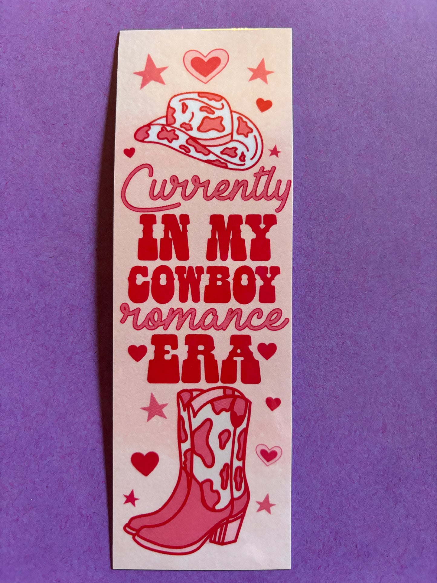 Currently in my cowboy romance era bookmark