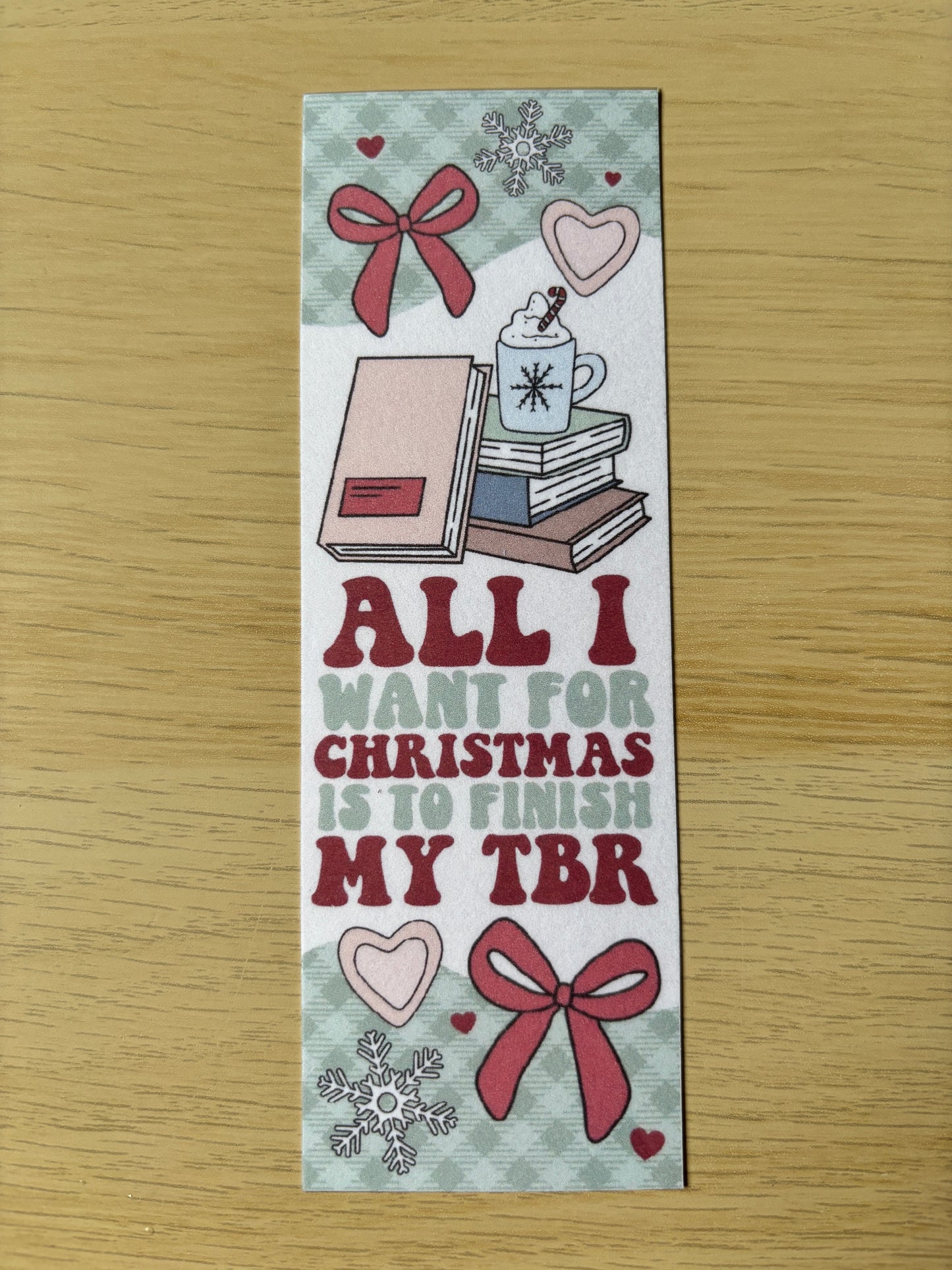 Christmas bookish bookmarks