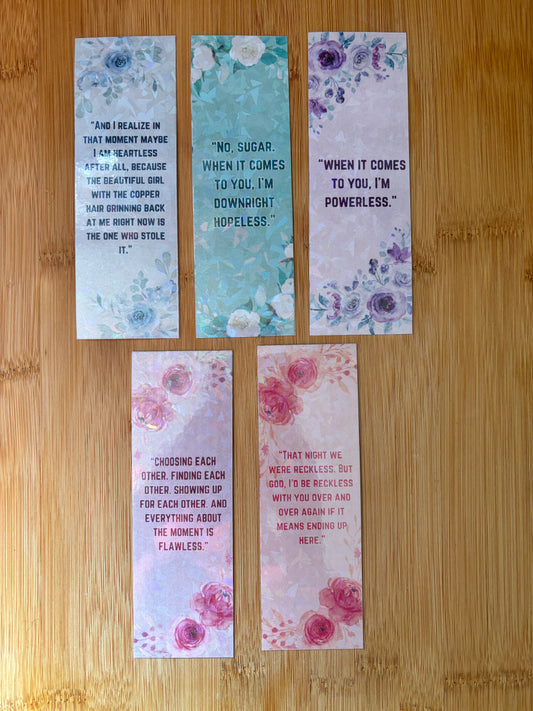 Set of 5 Chestnut Springs Bookmarks