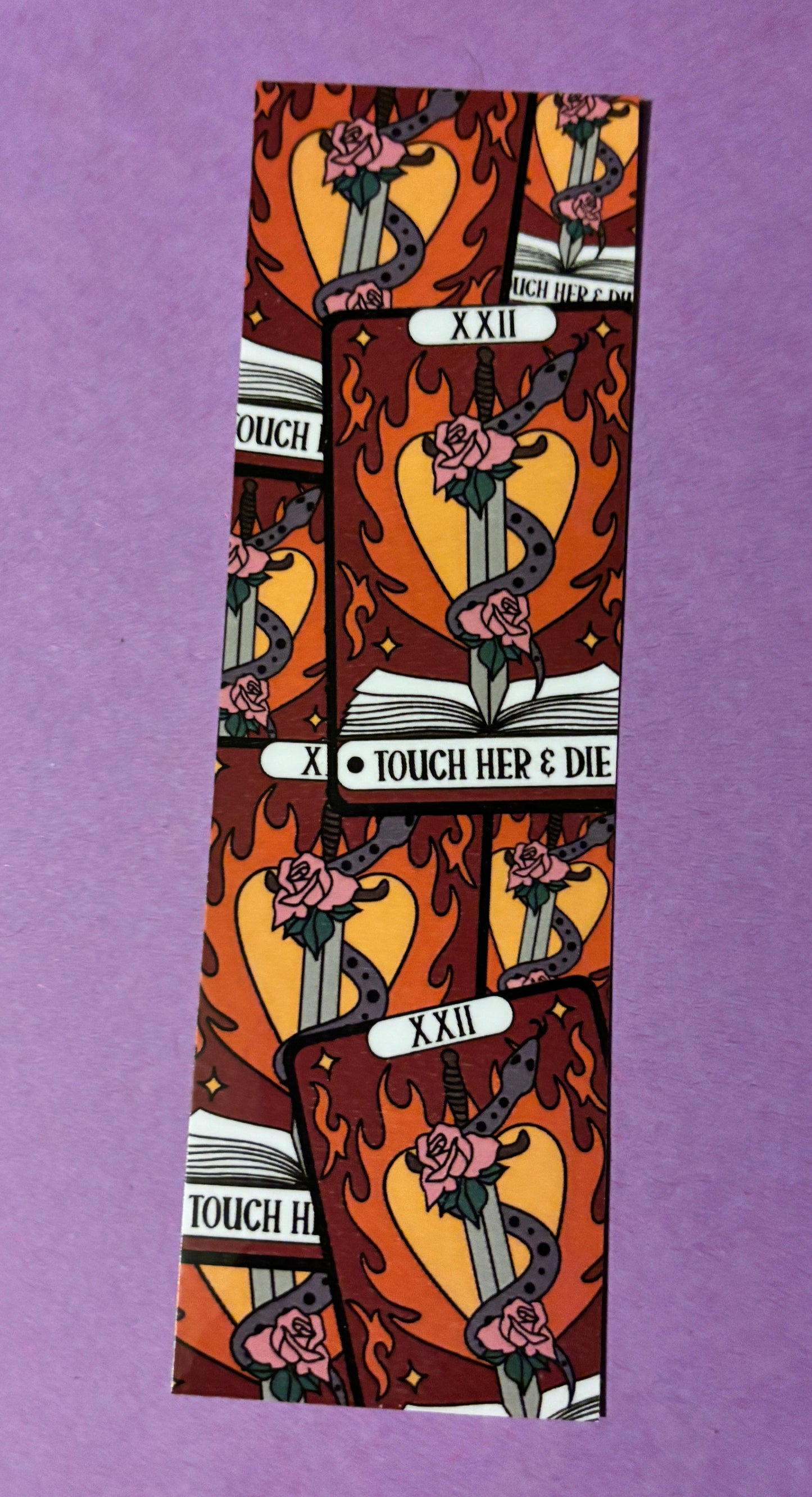 Touch her and die bookmark