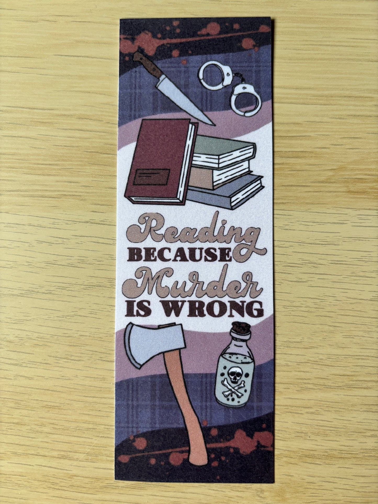 Murder mystery bookmarks