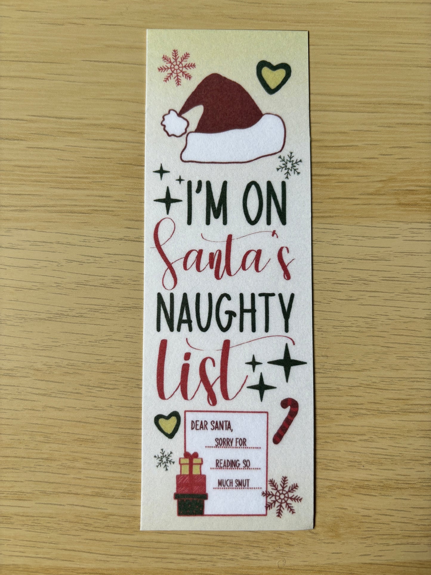 Christmas spicy bookmarks