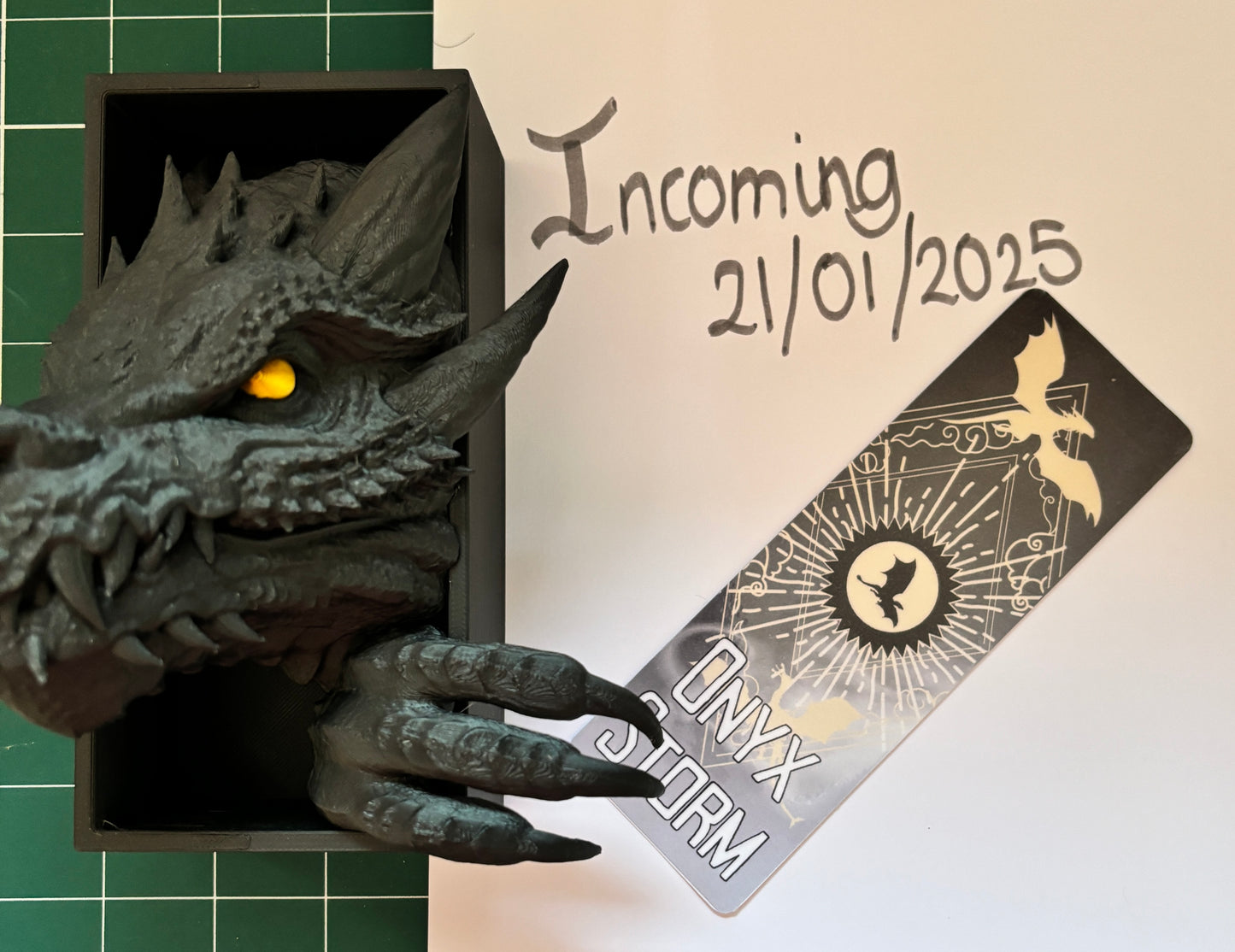 Fourth Wing Trilogy of Bookmarks including Oynx Storm